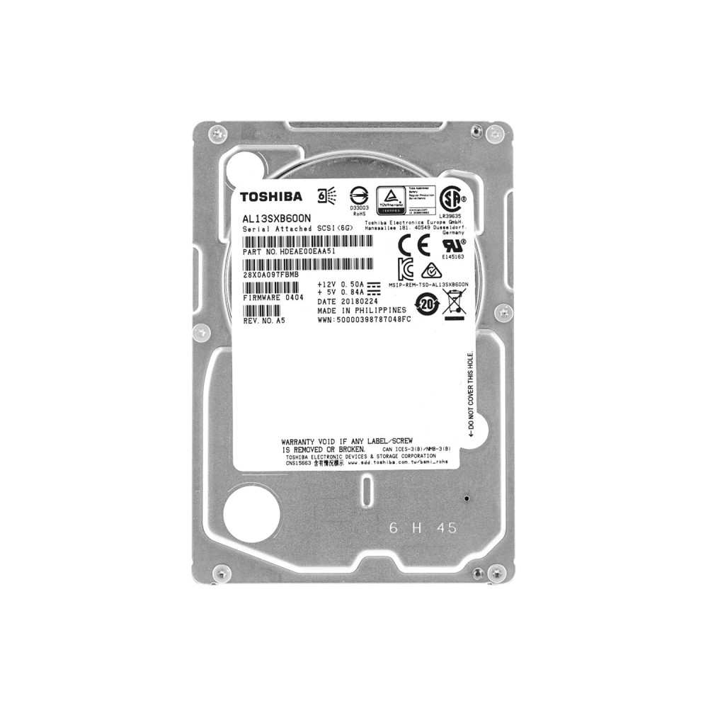 AL13SXB600N TOSHIBA HDD 600GB 15K SAS 6G 2.5" SFF HOT-SWAP